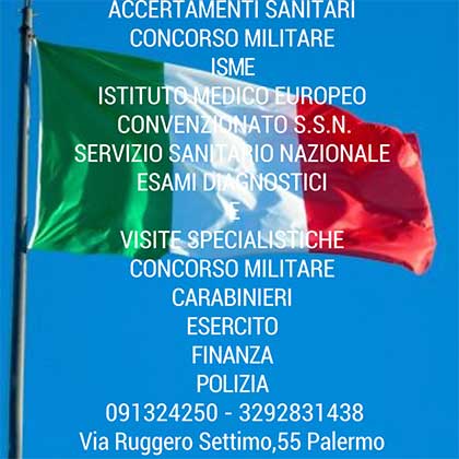 concorsi militari, concorsi statali, concorso carabinieri, concorso esercito, concorso finanza, concorso polizia, concorso marina, esame audiometrico convenzionato, visita oculistica convenzionata, visita otorino convenzionata, convenzione palermo, 